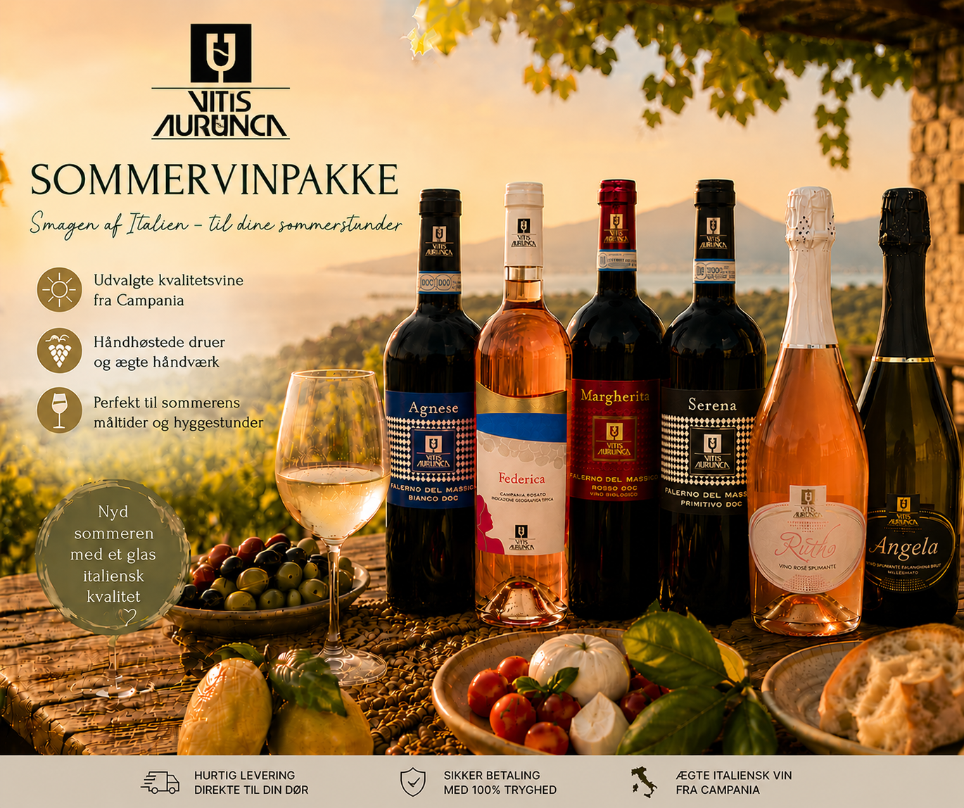 Sommervinpakken fra Vitis Aurunca